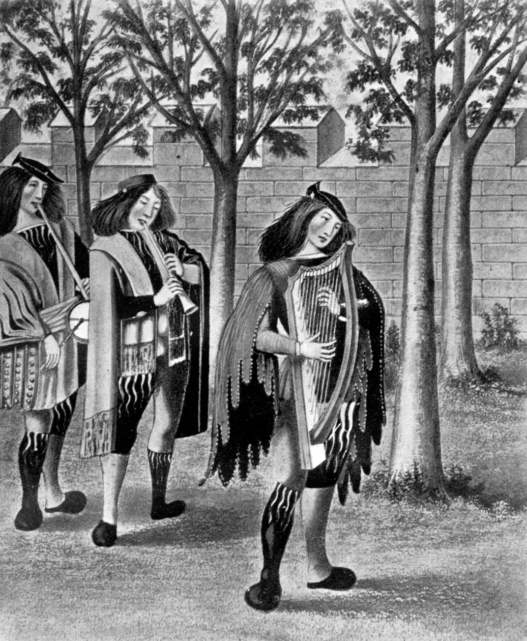 Kolme minstreliä, c1480, 1910 tekijältä Unbekannt