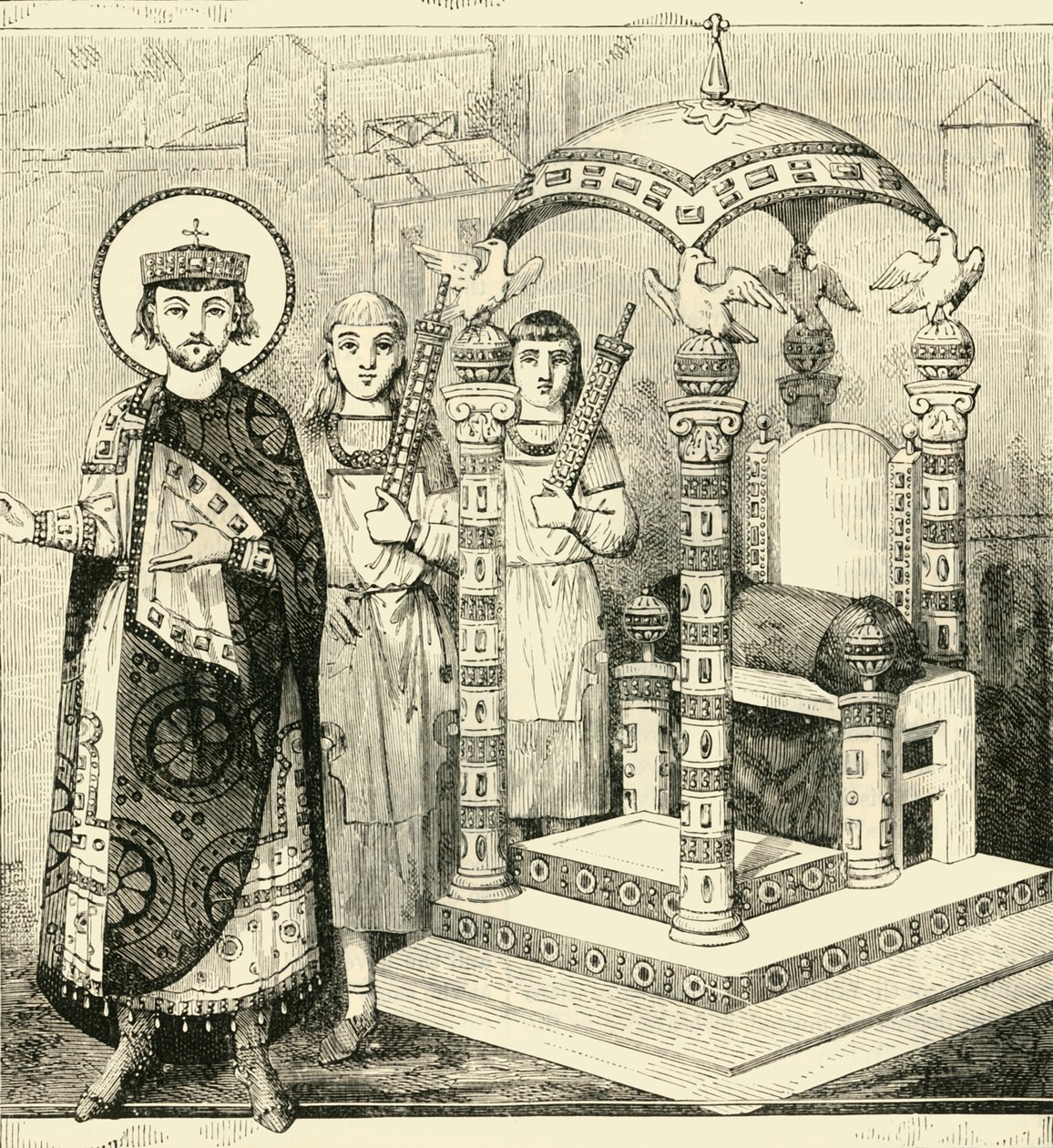 Bysantin keisarien valtaistuin, 1890. tekijältä Unbekannt