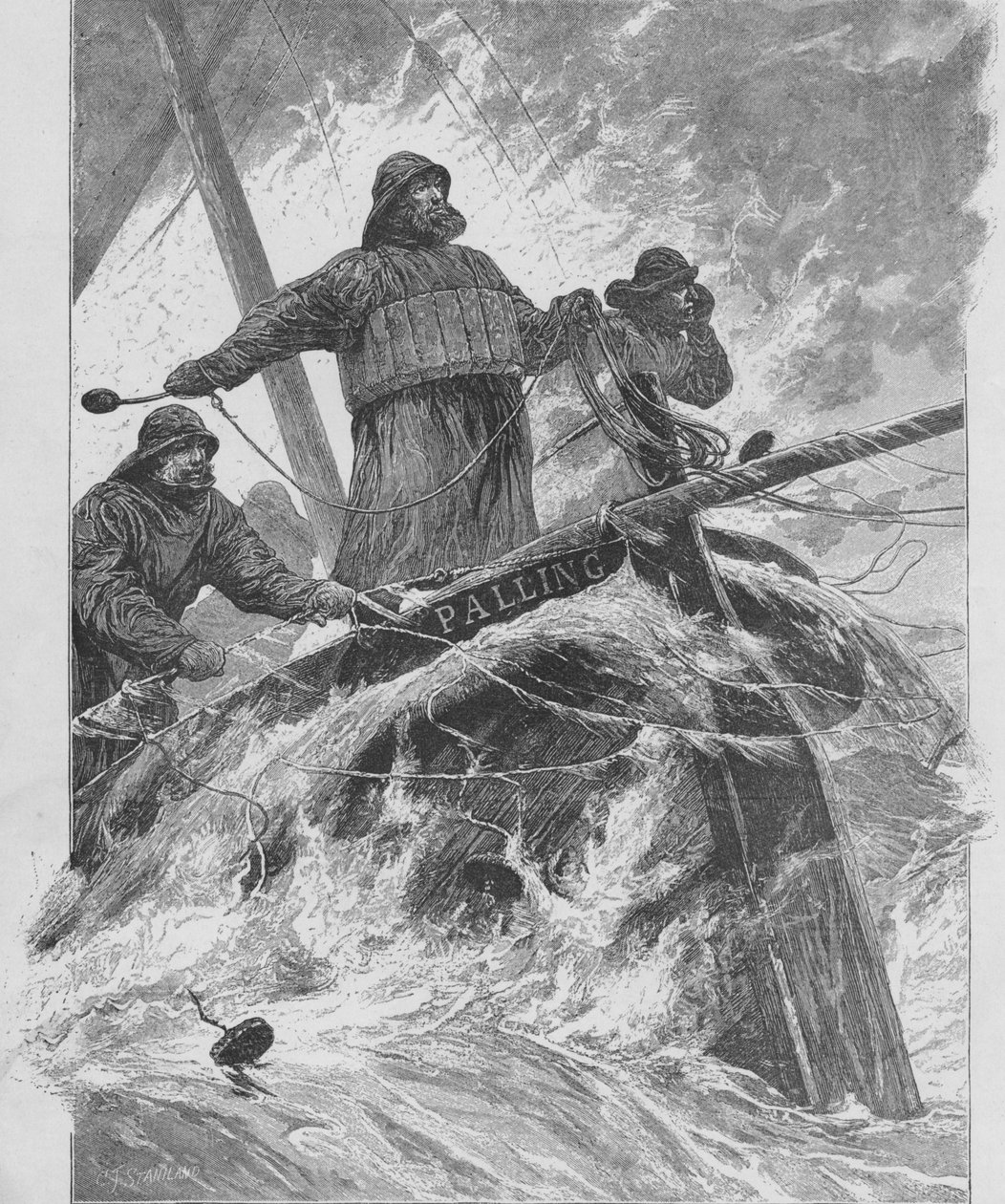 Elämänviivan heittäminen, 1890. tekijältä Unbekannt