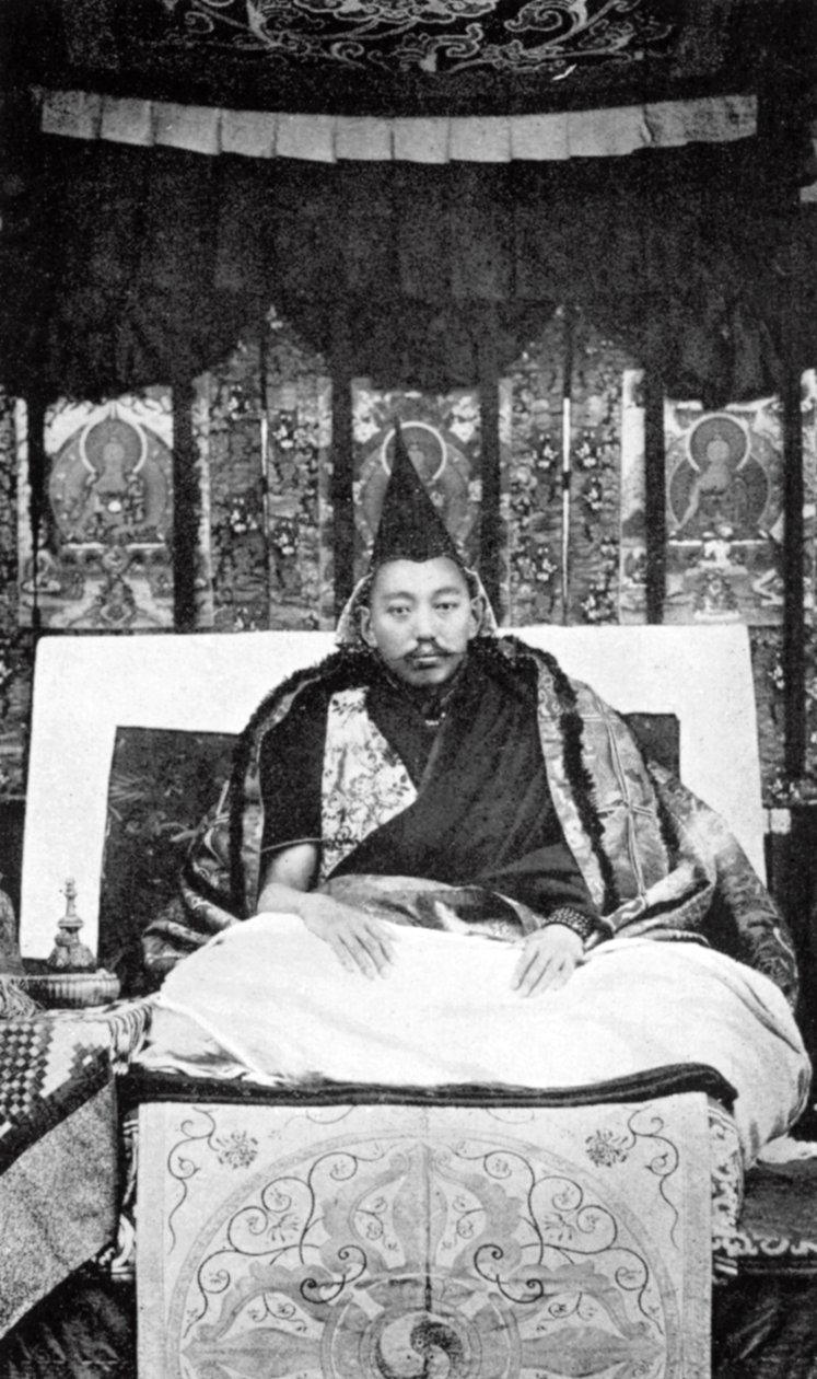 Thubten Gyatso 1876-1933, Tiibetin 13. Dalai Lama, c1910 tekijältä Unbekannt