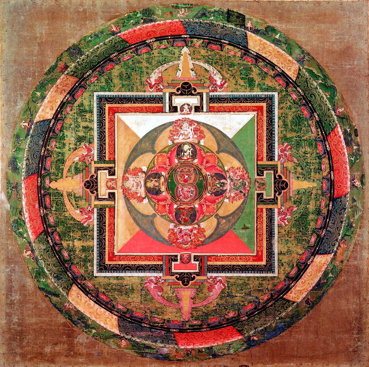 Tiibetin buddhalainen mandala tekijältä Unbekannt