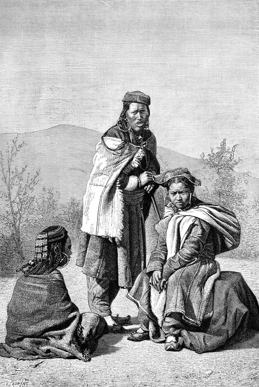 Ladakhin tiibetiläiset naiset, 1895 tekijältä Unbekannt
