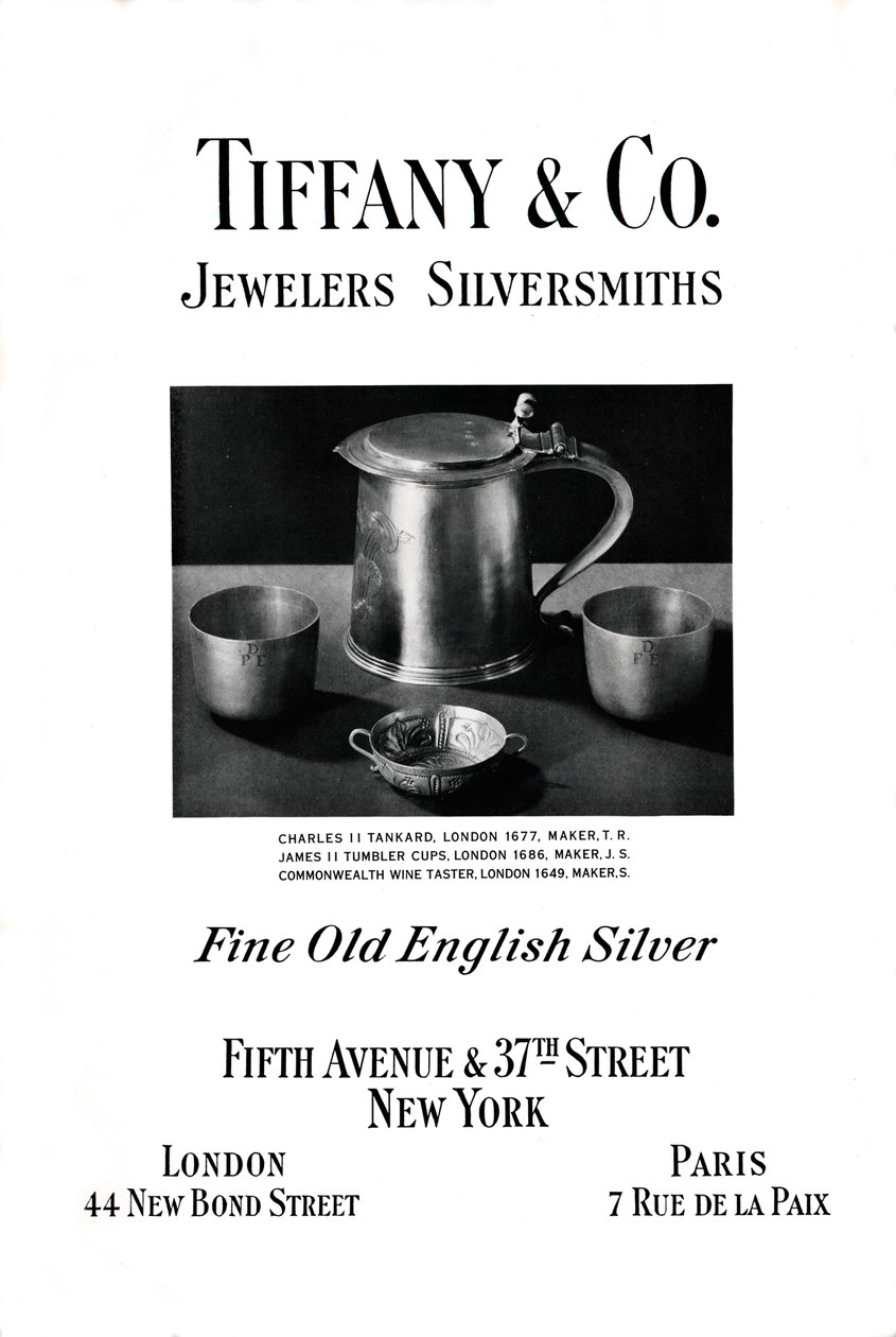 Tiffany & Co:n mainos, 1937 tekijältä Unbekannt