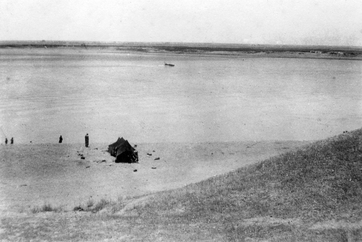 Tigris-joki, Samarra, Mesopotamia, 1918 tekijältä Unbekannt