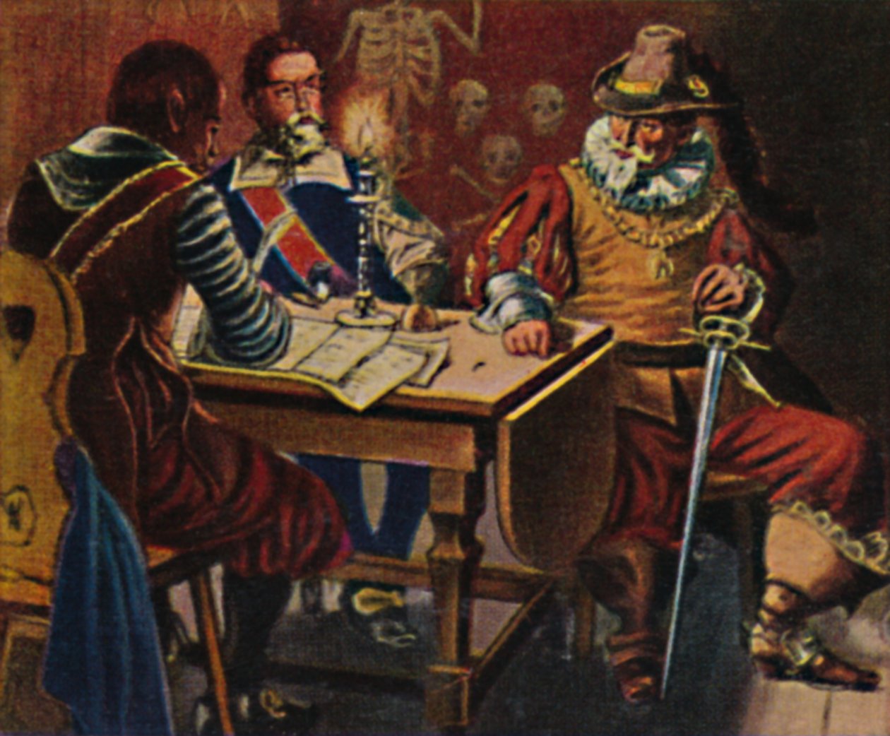 Tilly 1559-1632. - Kaiverrus A. van Dyckin maalauksen jälkeen, 1934. tekijältä Unbekannt