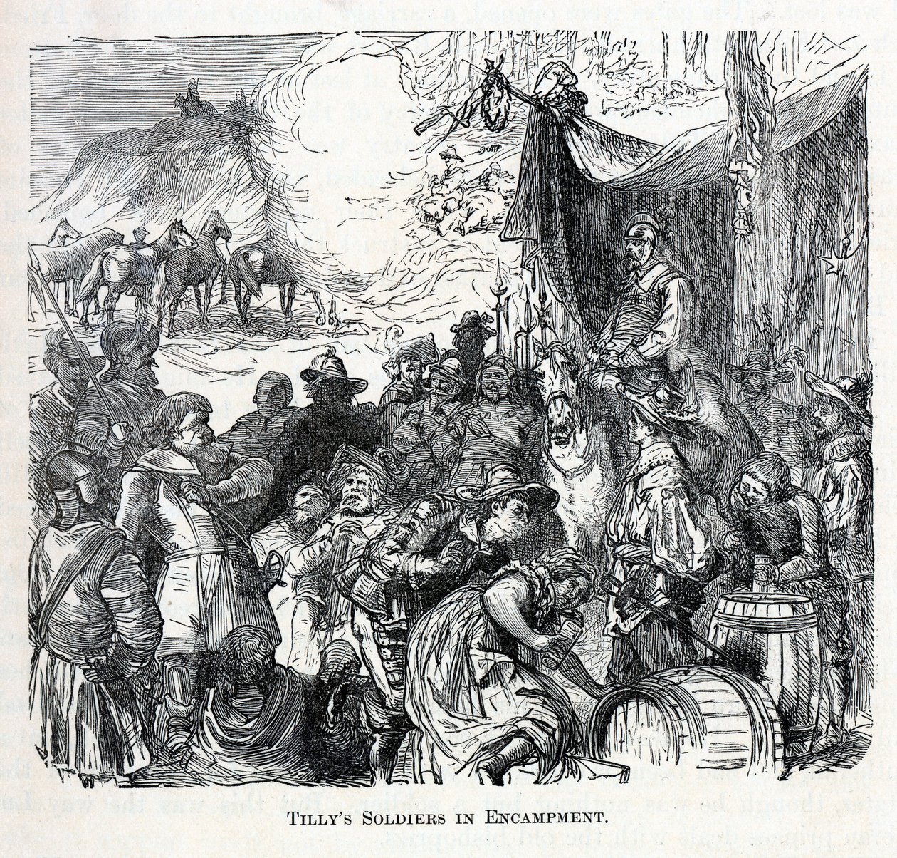 Tillys Soldiers in Campment, 1882 tekijältä Unbekannt