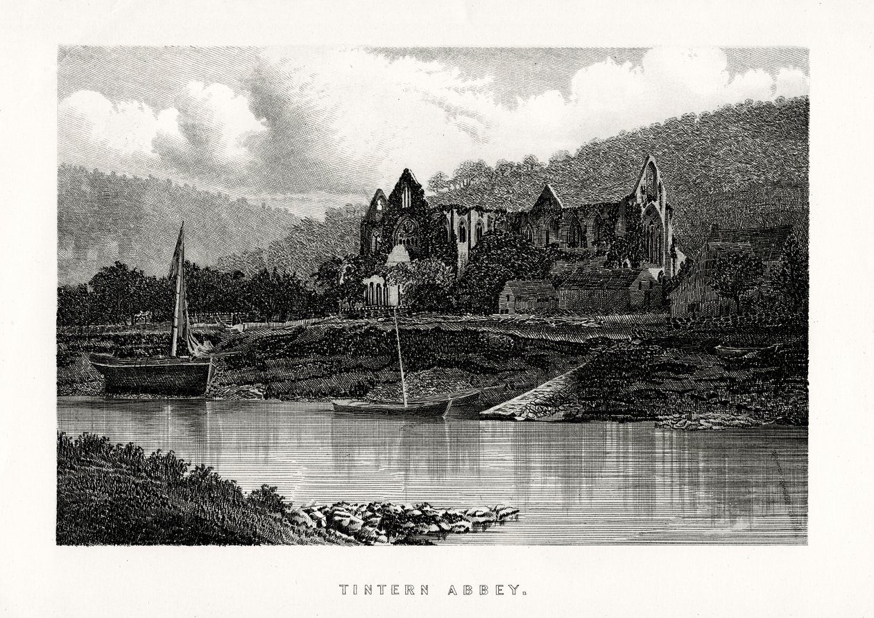 Tintern Abbey, Monmouthshire, Englanti, 1896 tekijältä Unbekannt