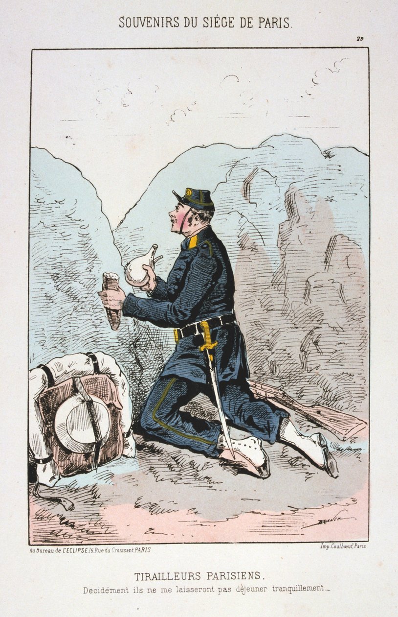 Parisian Tirailleurs, Pariisin piiritys, 1870-1871 tekijältä Unbekannt