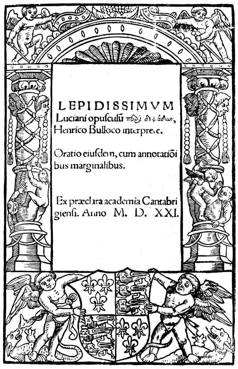 Lucianin nimilehti, 1521, 1893 tekijältä Unbekannt