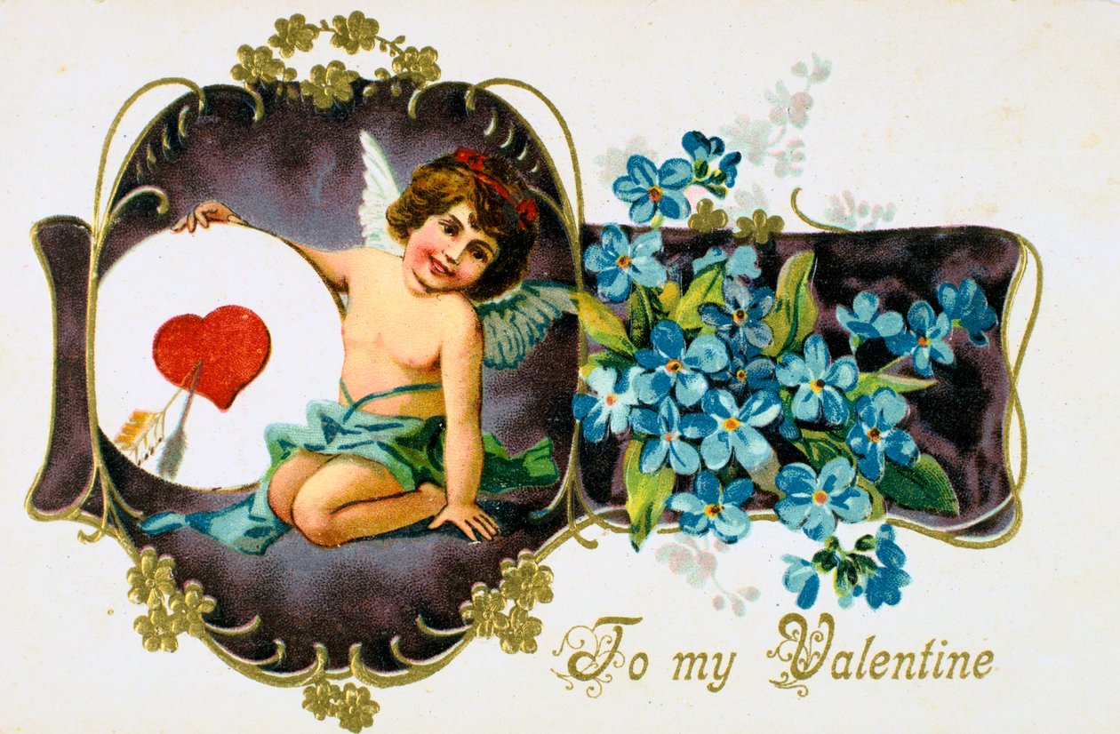 To My Valentine, amerikkalainen ystävänpäiväkortti, 1907 tekijältä Unbekannt