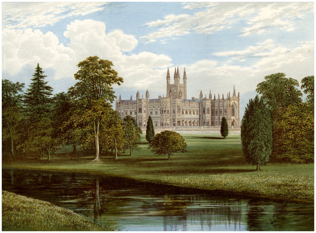 Toddington Park, Gloucestershire, Lord Sudeleyn koti, vuodelta 1880 tekijältä Unbekannt