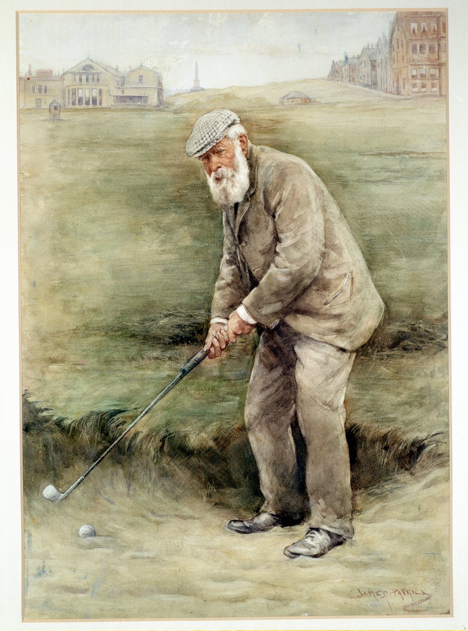 Tom Morris vanhempi, brittiläinen golfaaja, muotokuva, 1910 tekijältä Unbekannt