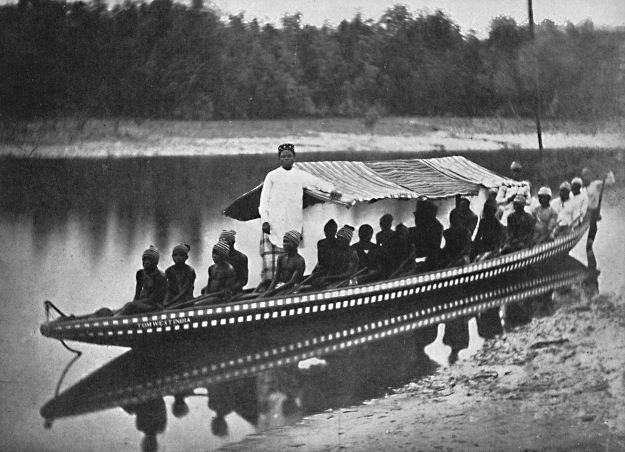 Tom West Indias kanootti, New Calabar, Etelä-Nigeria, 1912 tekijältä Unbekannt