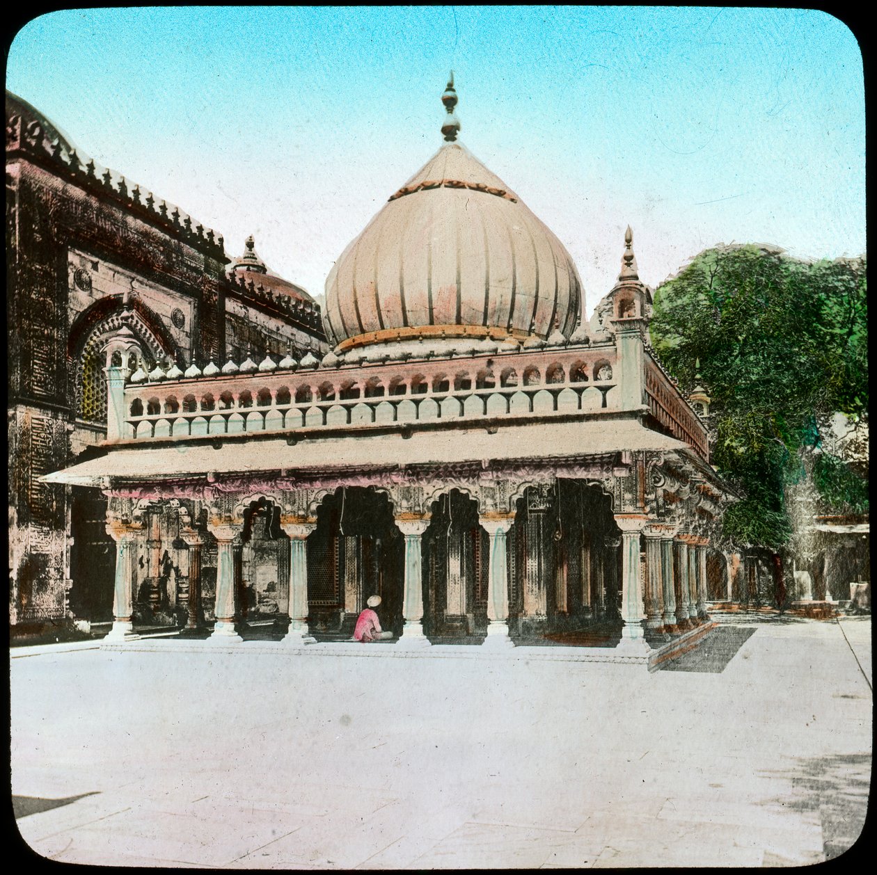 Nizamuddin Auliyan hauta, Delhi, Intia, 1800-luvun loppu tai 1900-luvun alku tekijältä Unbekannt