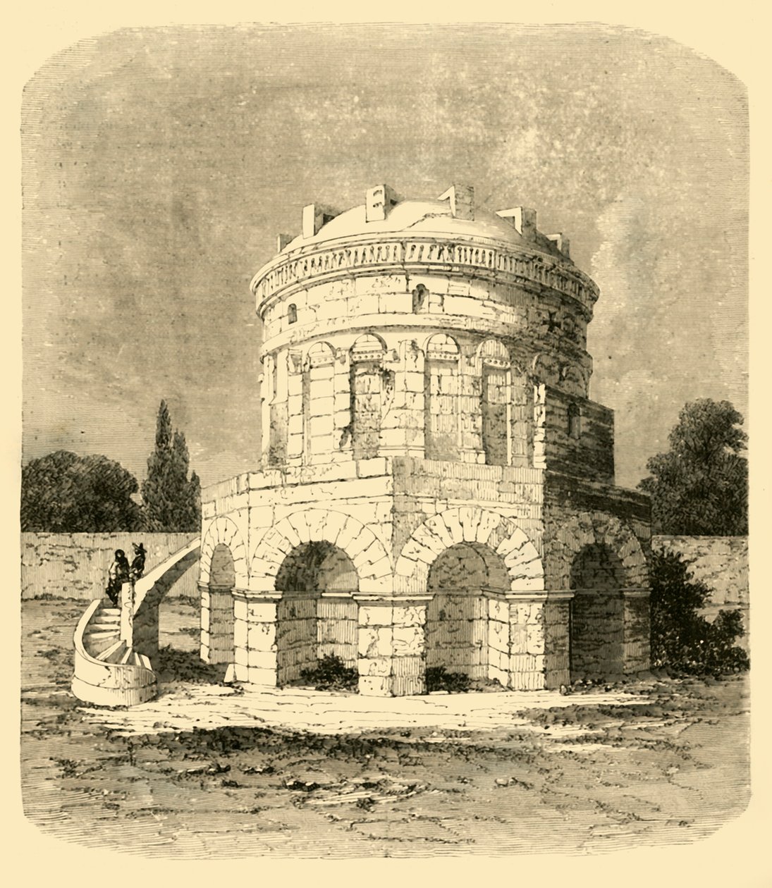 Theodorikin hauta, Ravenna, 1890. tekijältä Unbekannt