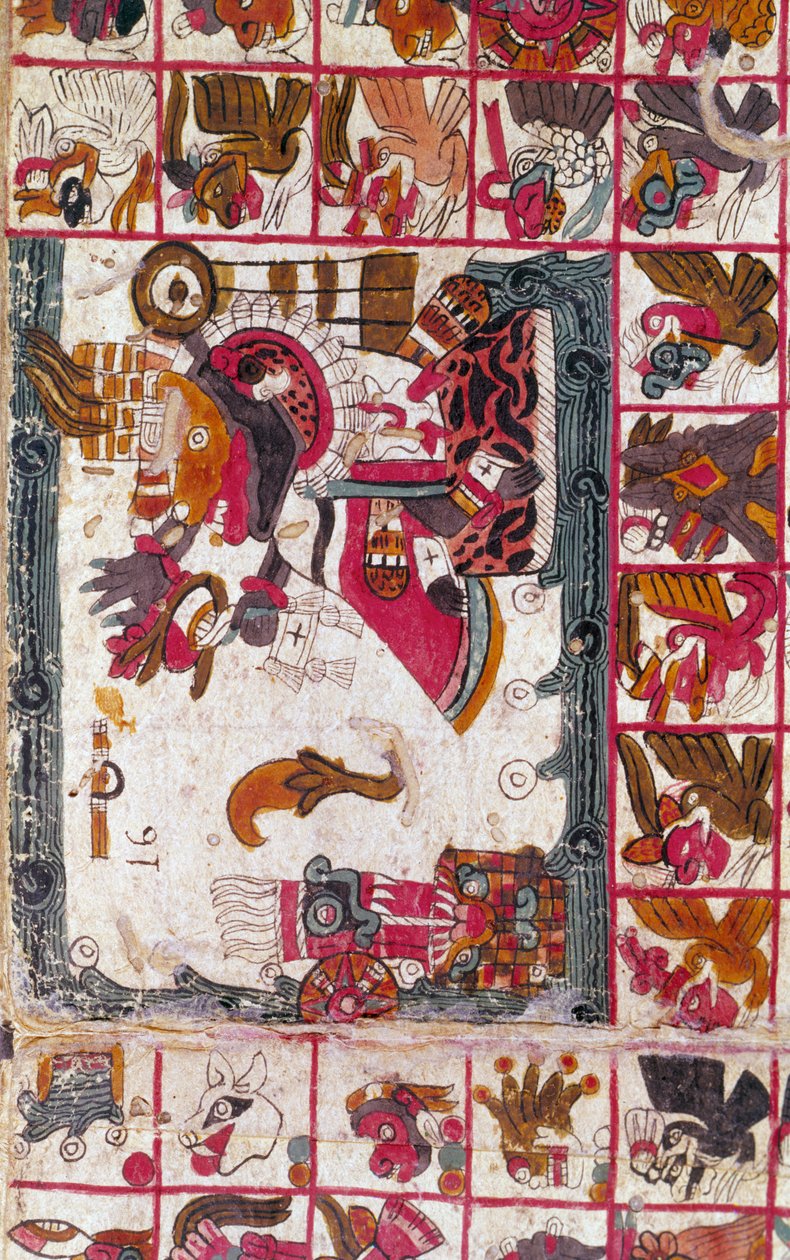 Tonalamatl Aubin, Folio 16, 1400-luku tekijältä Unbekannt