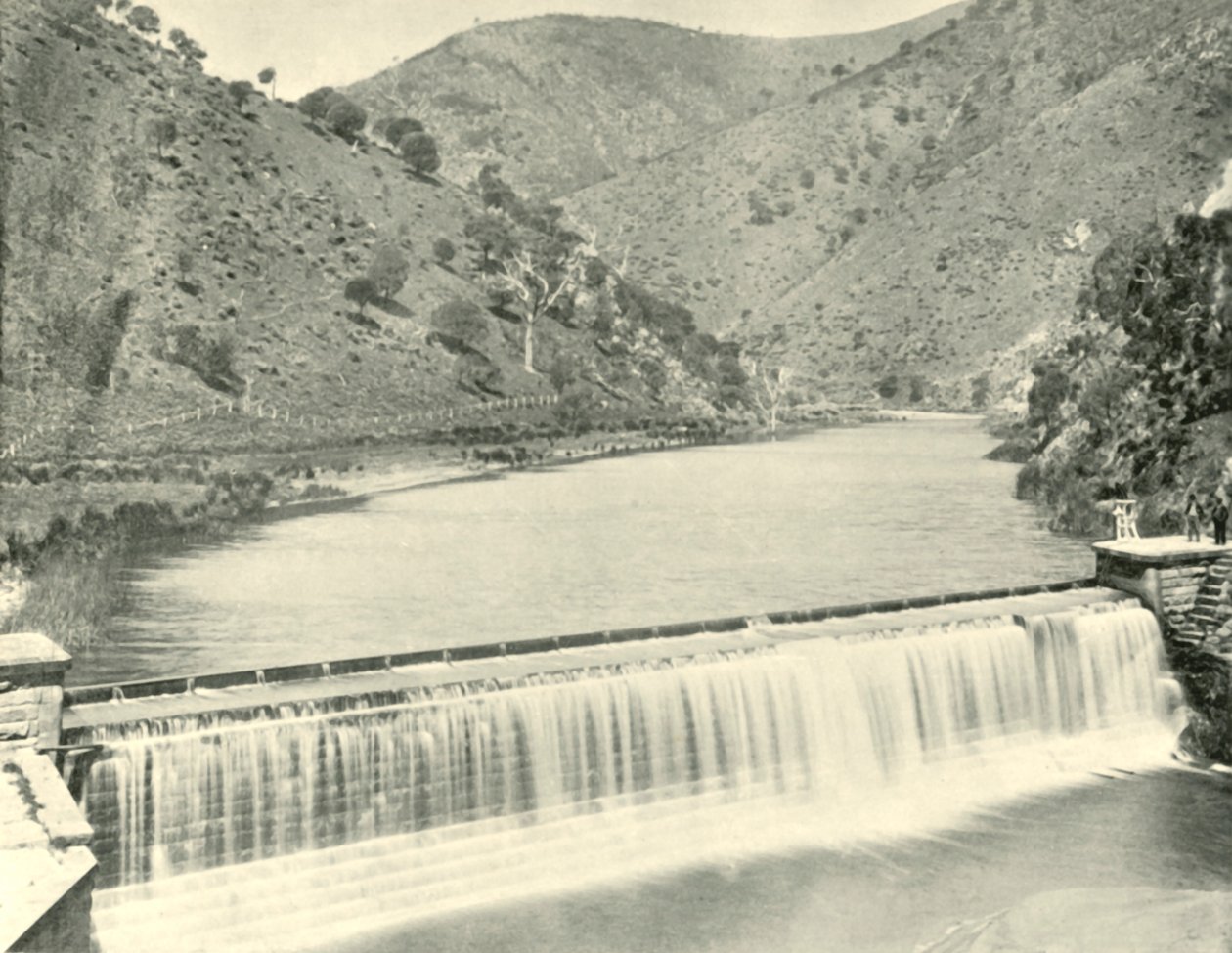 Torrens Weir, Adelaide, 1901. tekijältä Unbekannt
