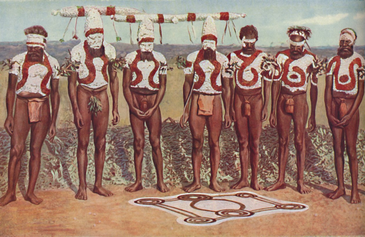Totemistinen rituaali Australian mustien keskuudessa, 1935 tekijältä Unbekannt