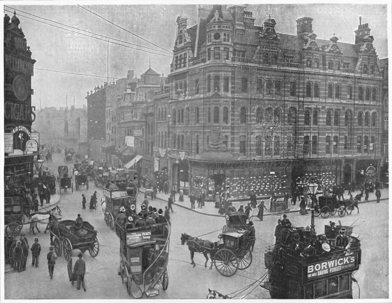 Tottenham Court Road Corner, Lontoo, c1903 1903 tekijältä Unbekannt