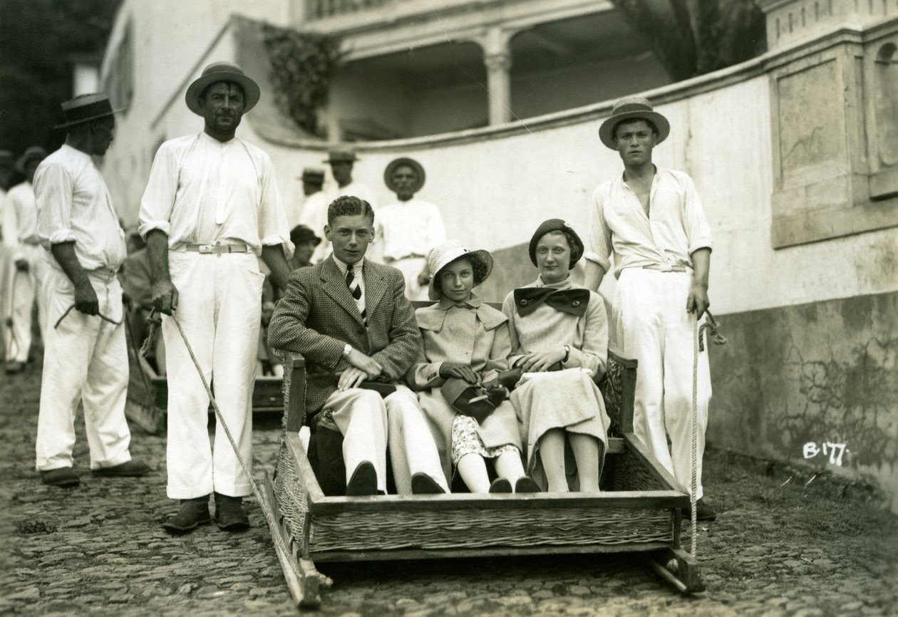 Turistit, Madeira, 1920-1940-luku tekijältä Unbekannt