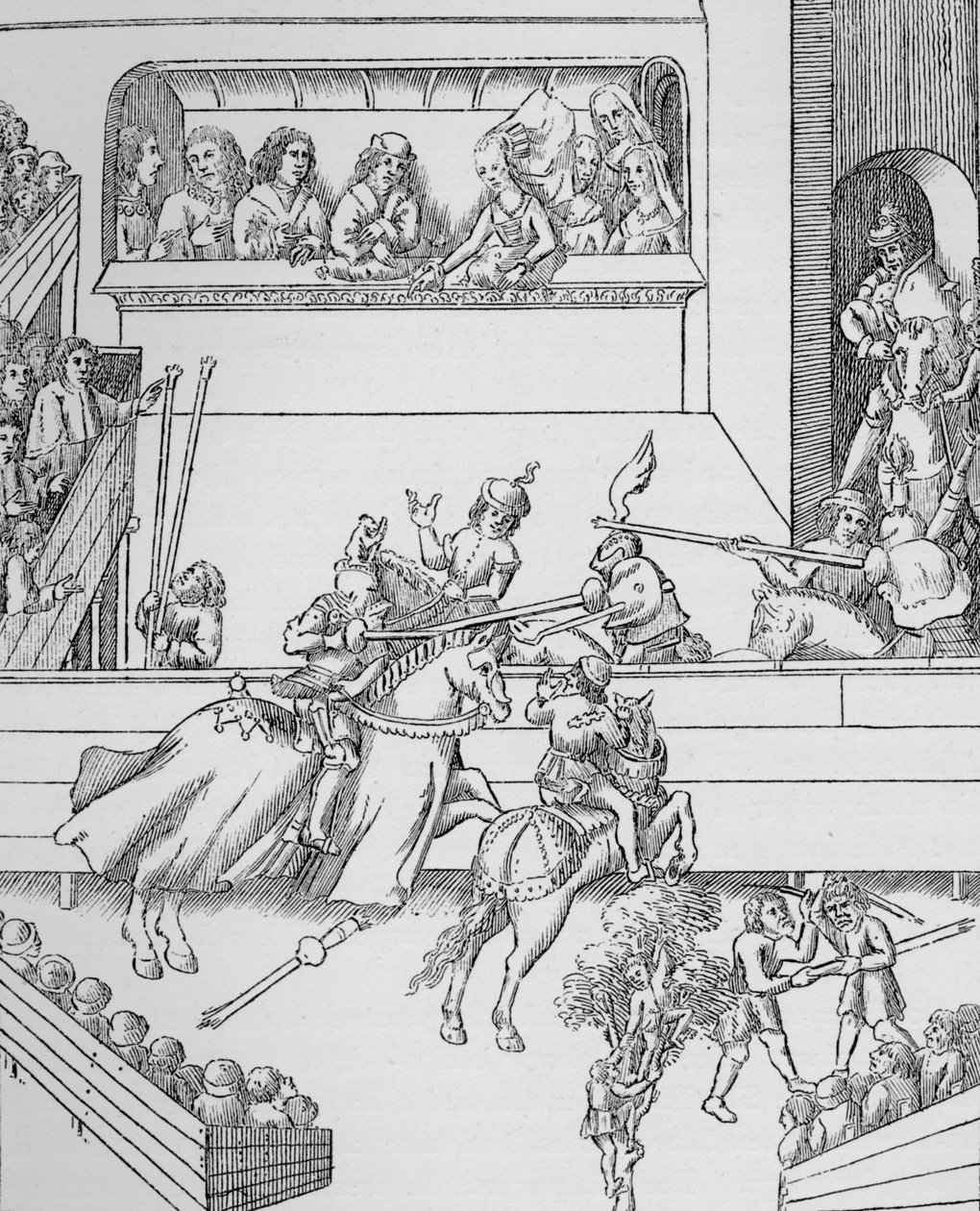 Warwickin jaarlin turnaus 1500-luvulla 1906 tekijältä Unbekannt