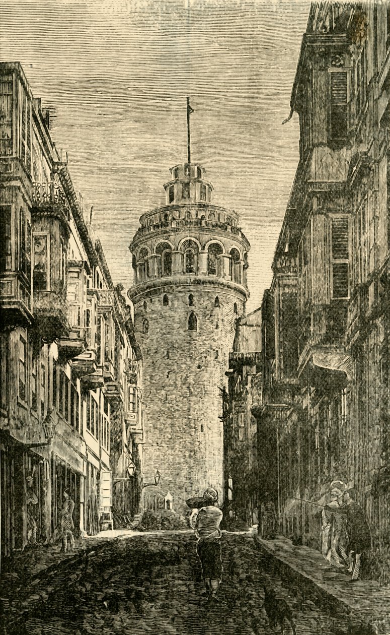Galatan torni, Konstantinopoli, 1890. tekijältä Unbekannt