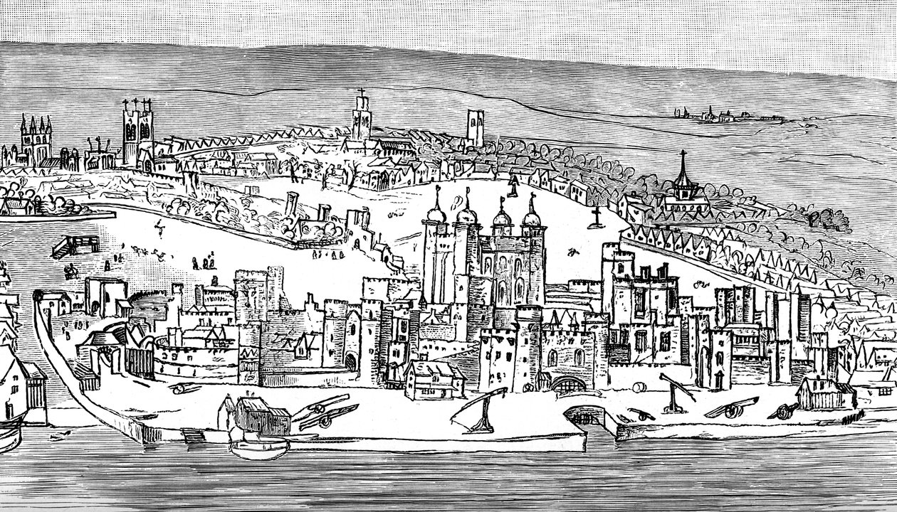 Lontoon Tower, 1543, 1893 tekijältä Unbekannt