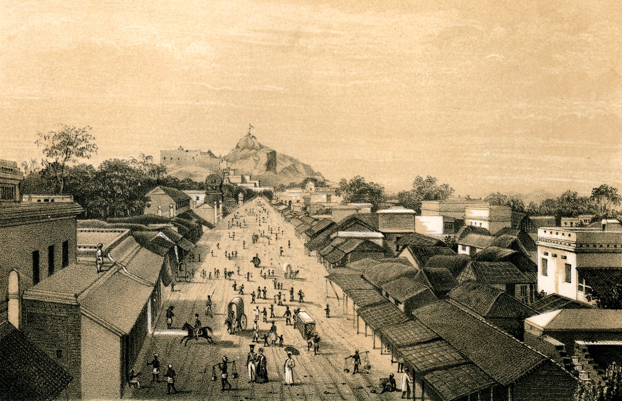Trichinopolyn kaupunki ja linnoitus, Intia, 1847 tekijältä Unbekannt