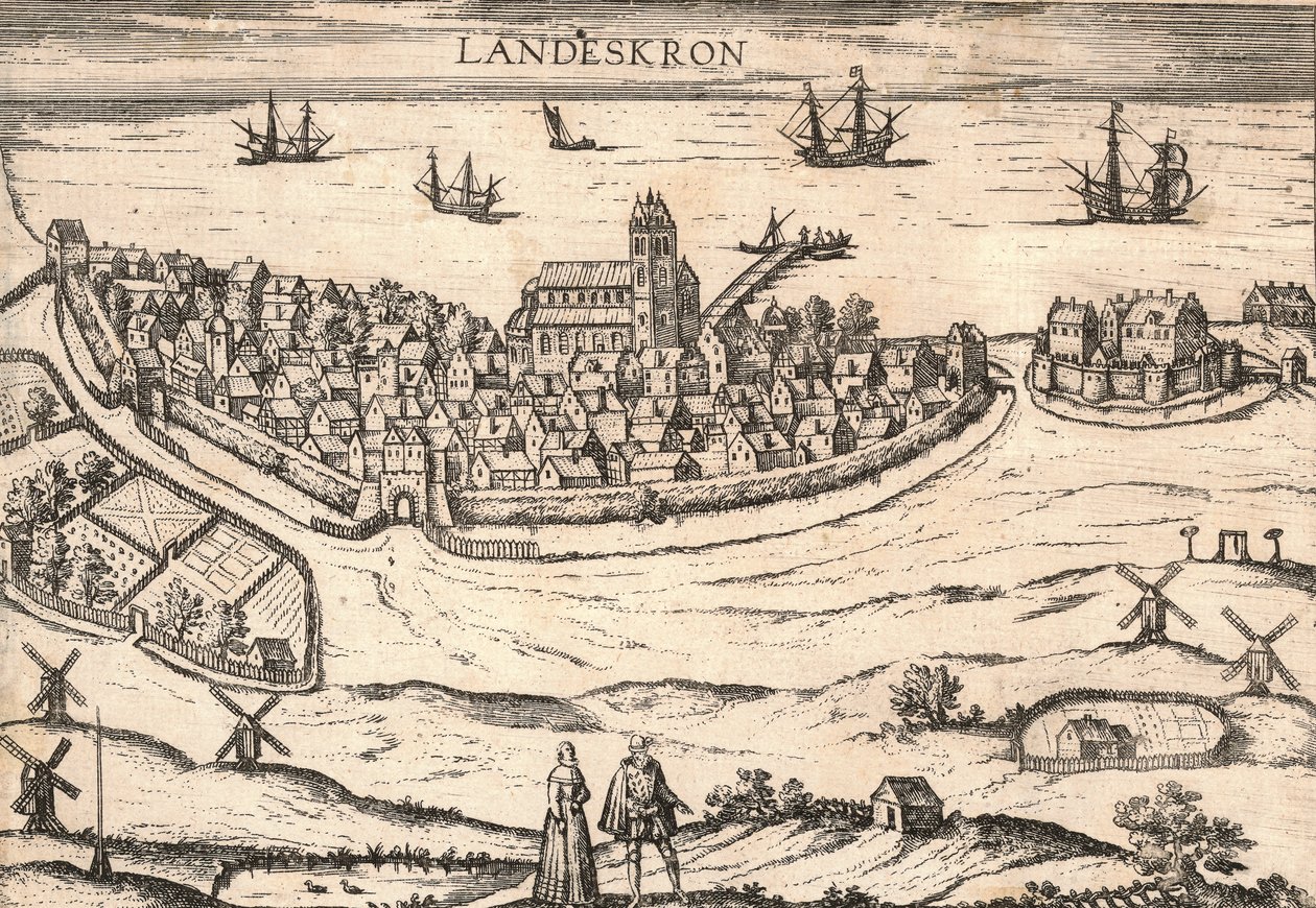 Landskronan kaupunki, Ruotsi, 1580-luku tekijältä Unbekannt