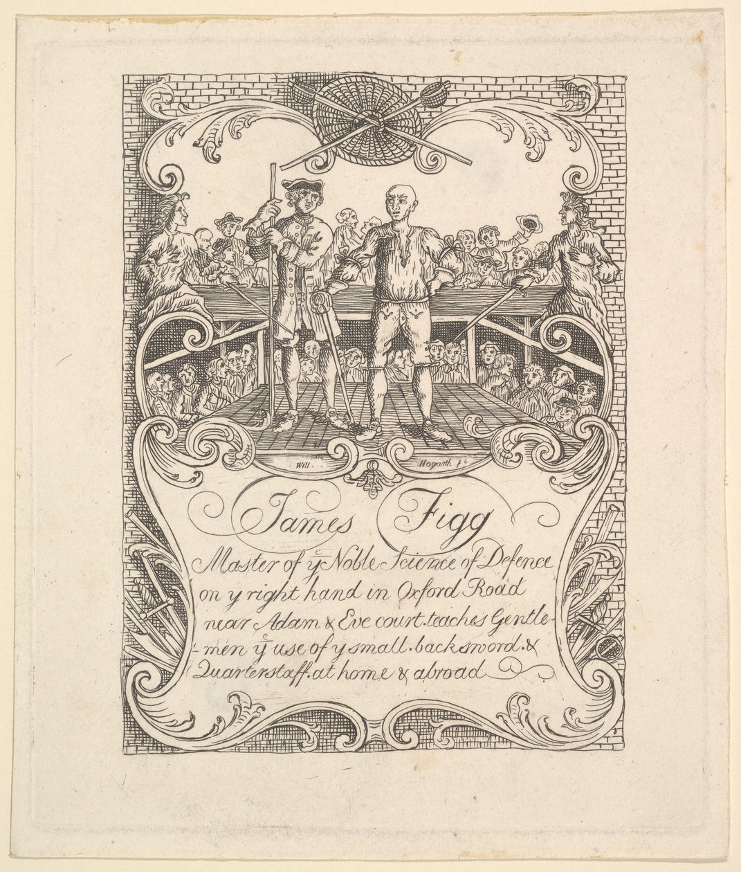James Figgin kauppakortti 1790-luvulta. tekijältä Unbekannt