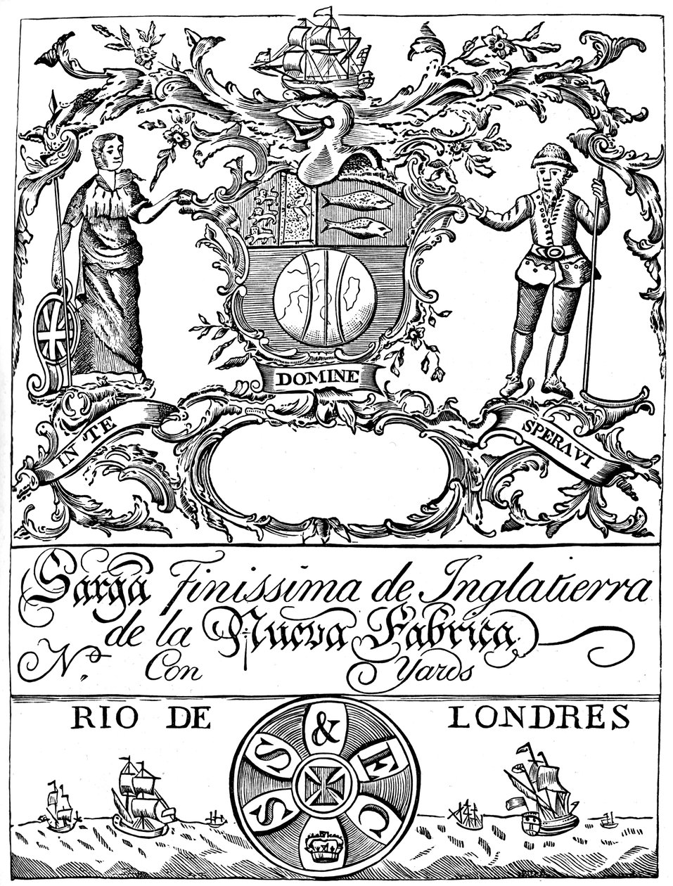 South Sea Companyn kauppamerkki, 1700-luku 1894 tekijältä Unbekannt
