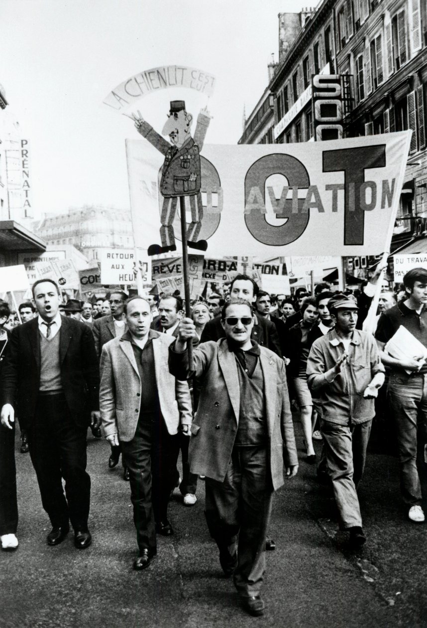 Ammattiliittojen marssi, Pariisi, 1968. tekijältä Unbekannt