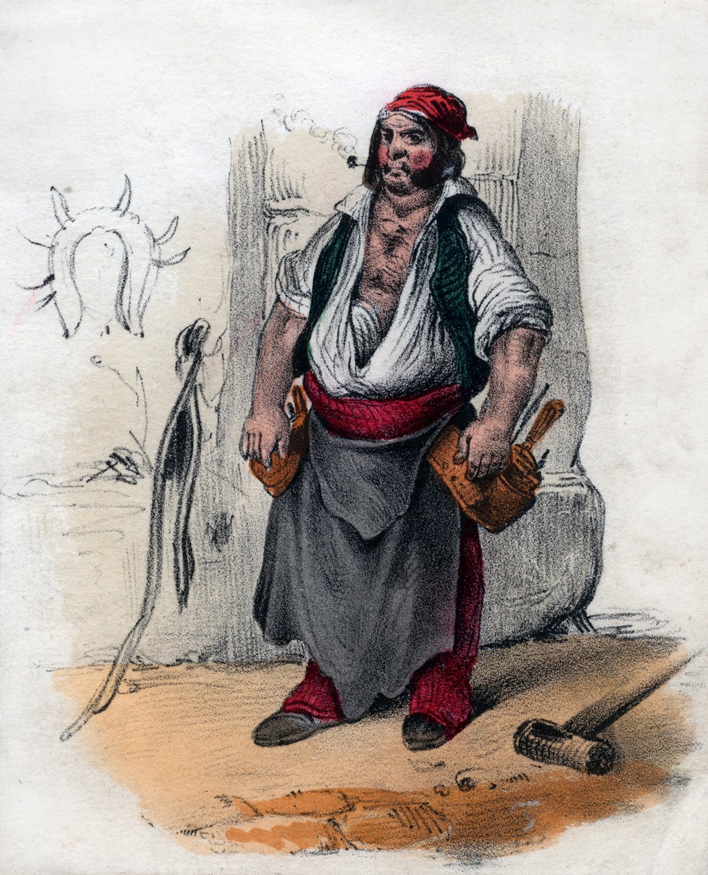 Kauppias, 1800-luku tekijältä Unbekannt