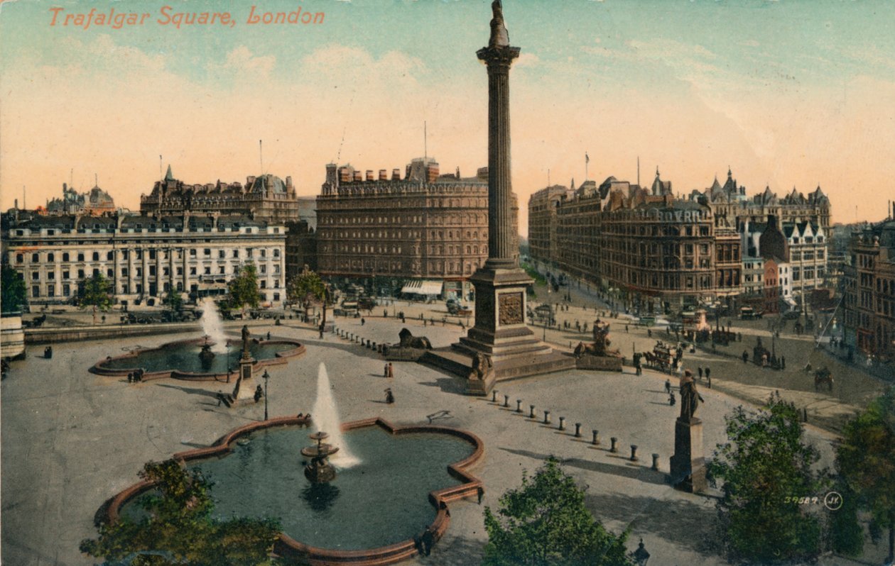 Trafalgar Square, Lontoo, c1900. tekijältä Unbekannt