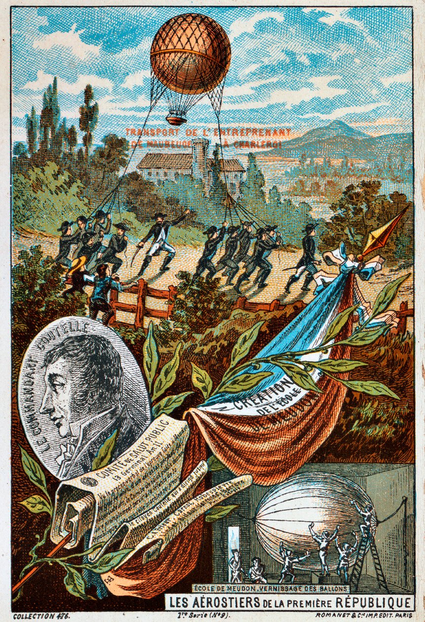 Entreprenant-ilmapallon kuljetus Maubergesta Charleroihin, 1794 1890-luku. tekijältä Unbekannt