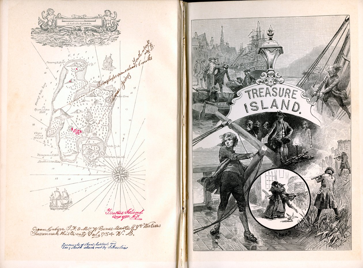 Treasure Island, Robert Louis Stevenson, 1886 tekijältä Unbekannt