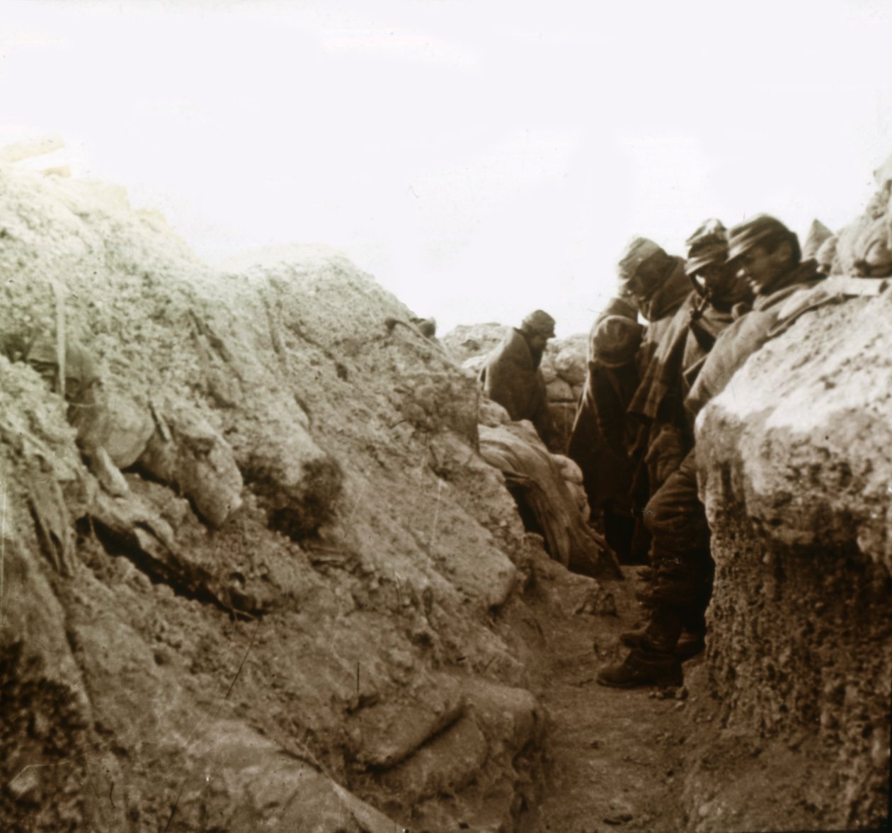 Kaivannot, Champagne, Pohjois-Ranska, c1914-c1918 tekijältä Unbekannt