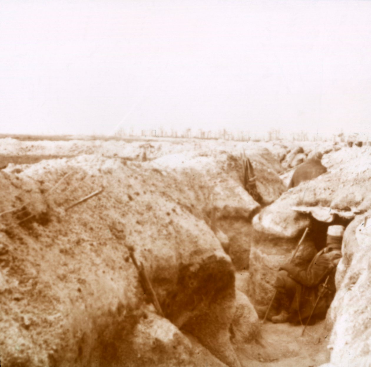 Kaivannot, Champagne, Pohjois-Ranska, c1914-c1918 tekijältä Unbekannt