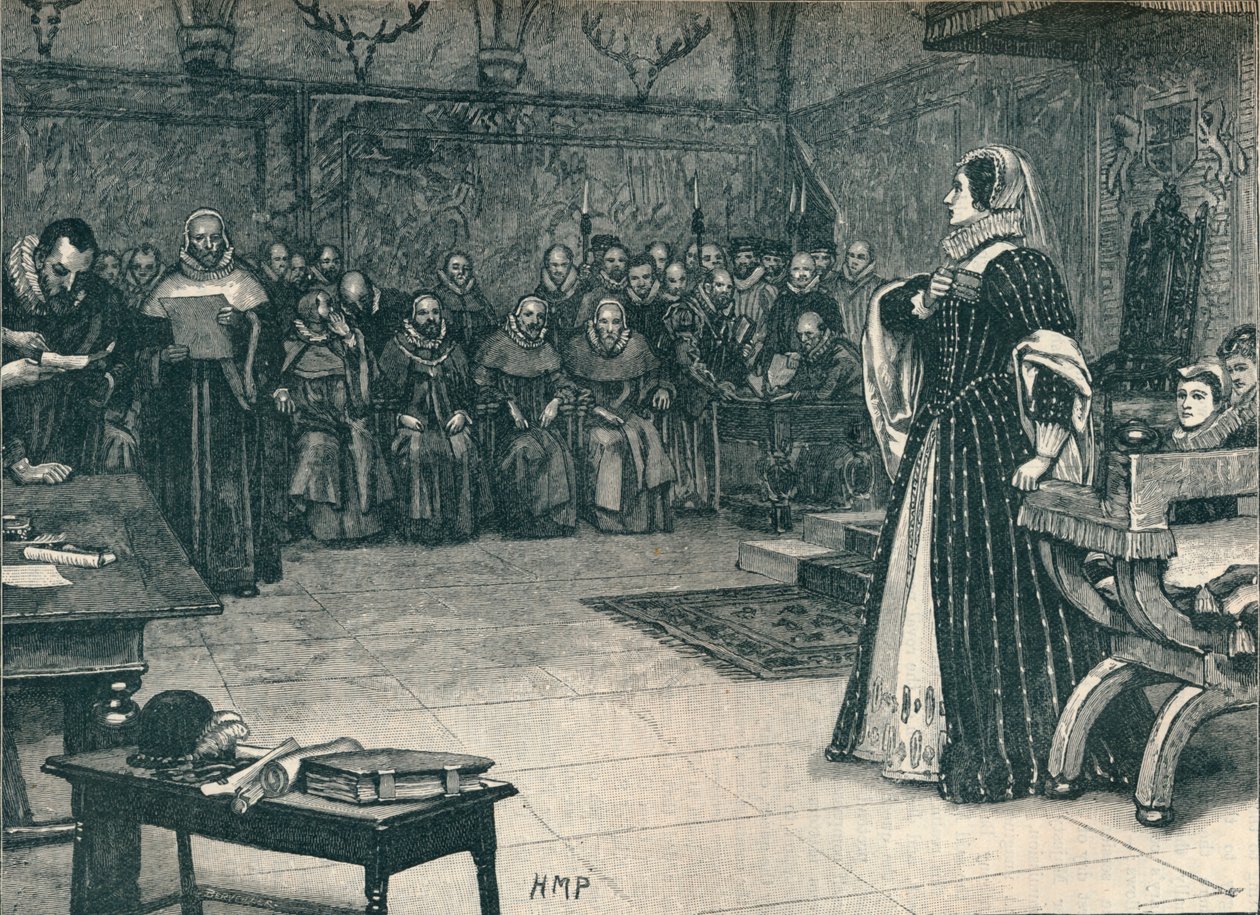 Skottien kuningattaren Marian oikeudenkäynti Fotheringhayn linnassa, 1586 1905. tekijältä Unbekannt