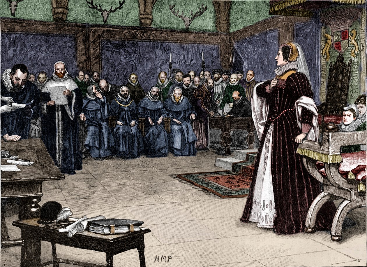 Skottien kuningattaren Marian oikeudenkäynti Fotheringhayn linnassa, 1586 1905 tekijältä Unbekannt