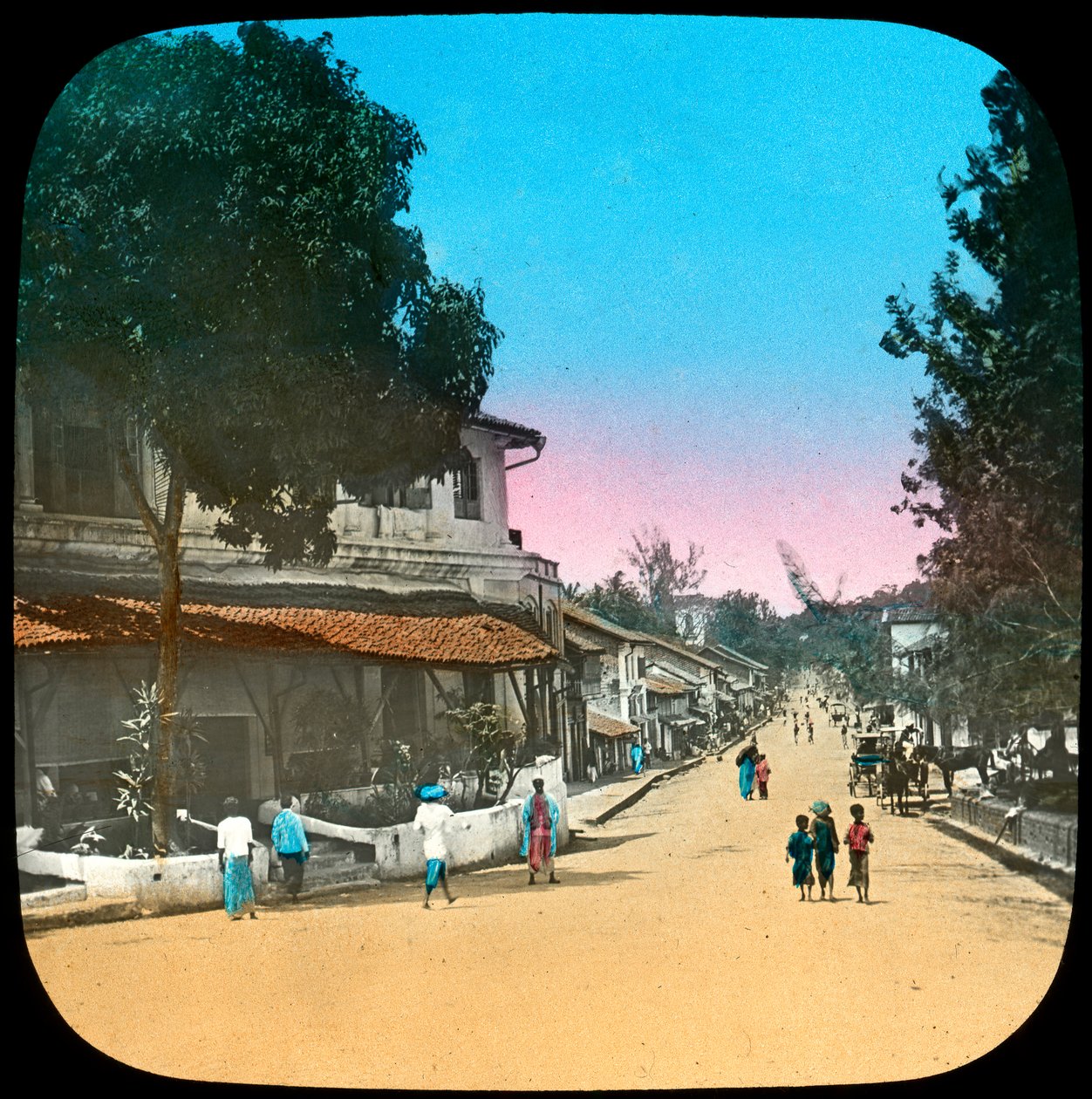 Trincomalee Street, Kandy, Ceylon, 1800-luvun loppu tai 1900-luvun alku tekijältä Unbekannt