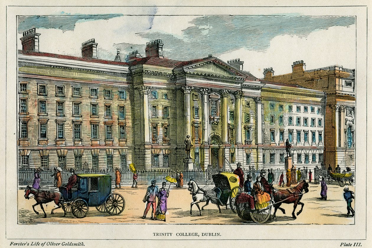 Trinity College, Dublin, Irlanti, 1880 tekijältä Unbekannt