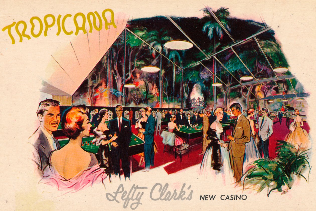 Tropicana - Lefty Clarksin uusi kasino, 1950-luku tekijältä Unbekannt