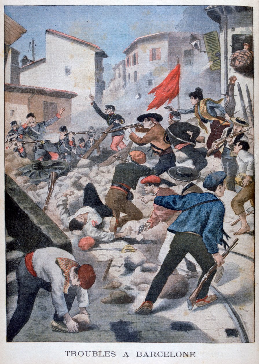 Ongelmia Barcelonassa, 1902 tekijältä Unbekannt