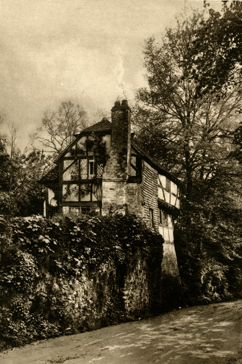 Todella maalaismainen - Ihastuttava vanha Sussex-mökki Amberleyssä, 1920. tekijältä Unbekannt