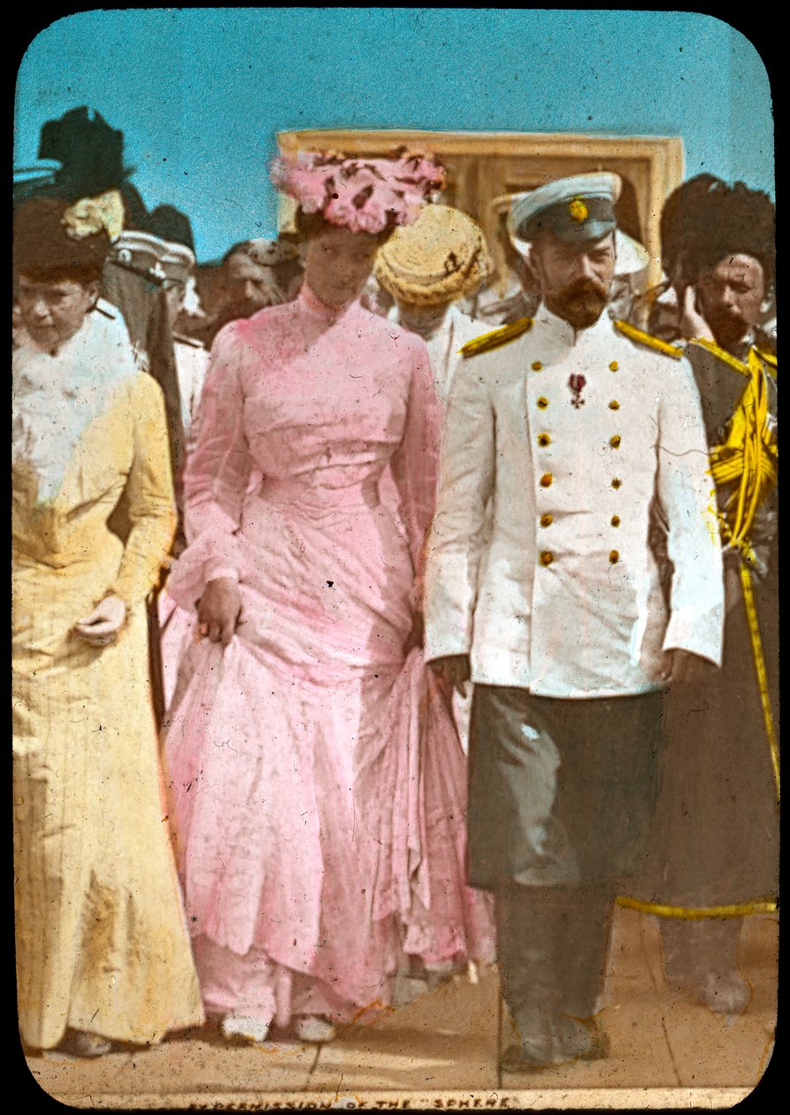 Venäjän tsaari Nikolai II ja tsaariina Aleksandra, c1894-c1917 tekijältä Unbekannt