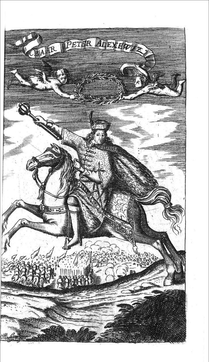 Tsaari Pietari I Aleksejevitš Georg Adam Schleissing Derer beiyden Czaarenista Reusslandissa Ivan ja Peter Aleksewiz, 1693 tekijältä Unbekannt