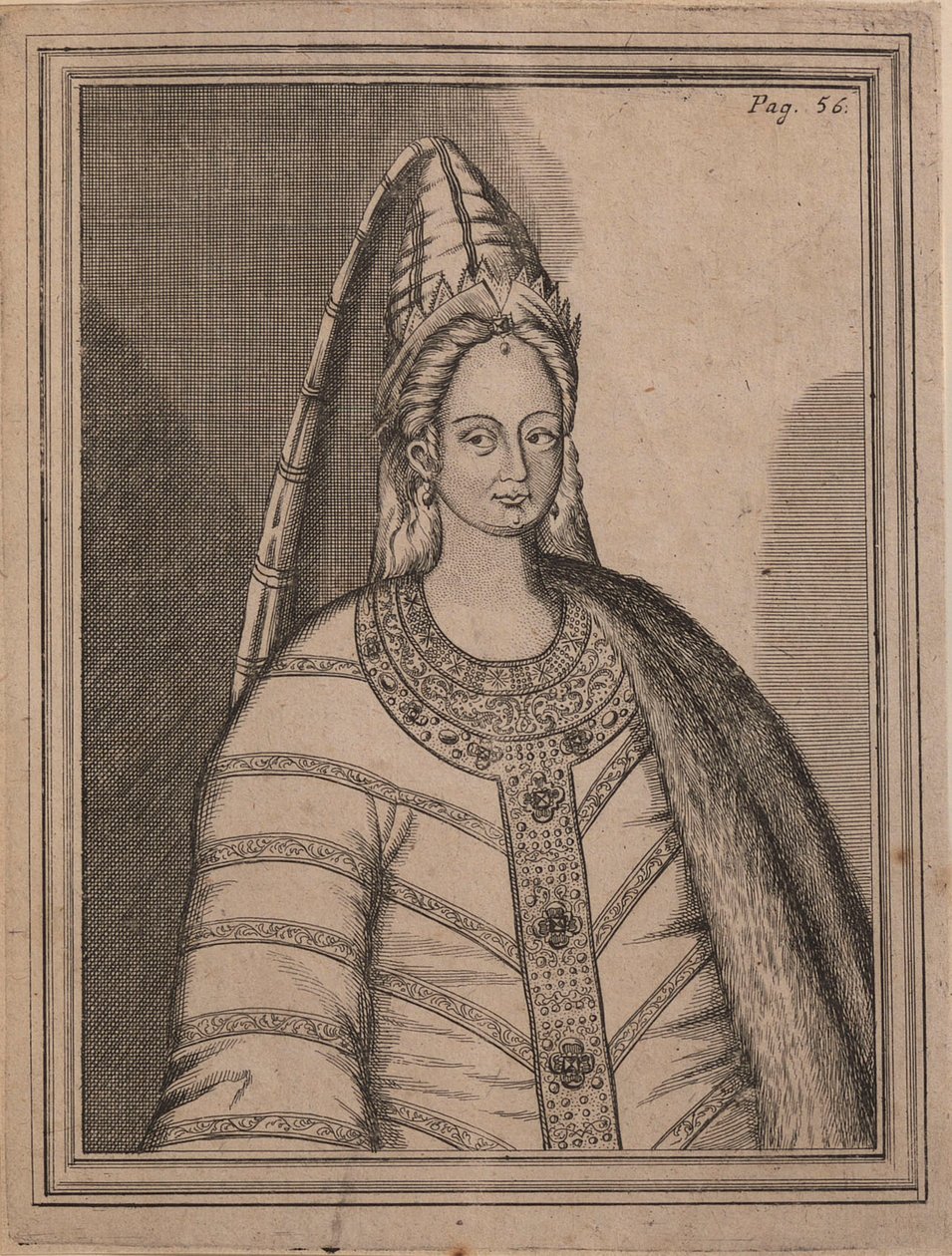 Tsaaritar Irina Godunova 1557-1603, Venäjän tsaari Feodor I:n vaimo. tekijältä Unbekannt