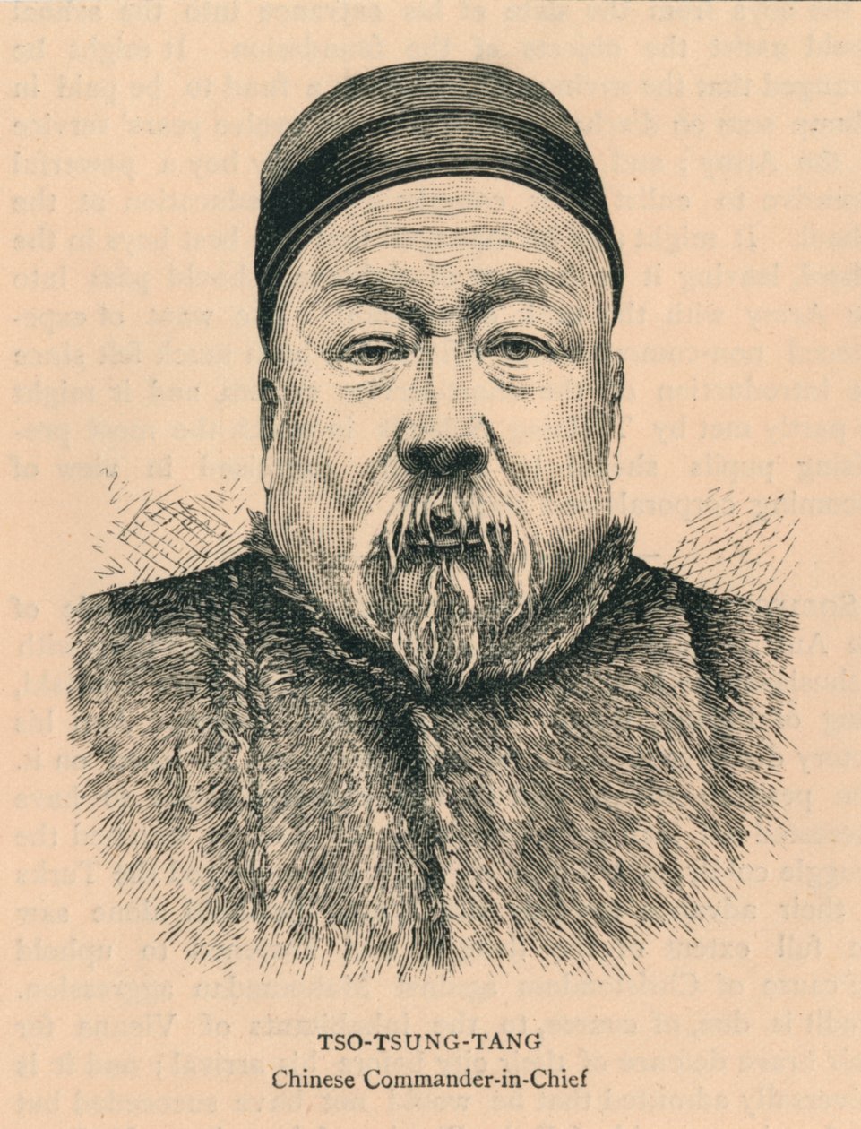 Tso-Tsung-Tang, Kiinan ylipäällikkö, 1800-luvun lopulla. tekijältä Unbekannt