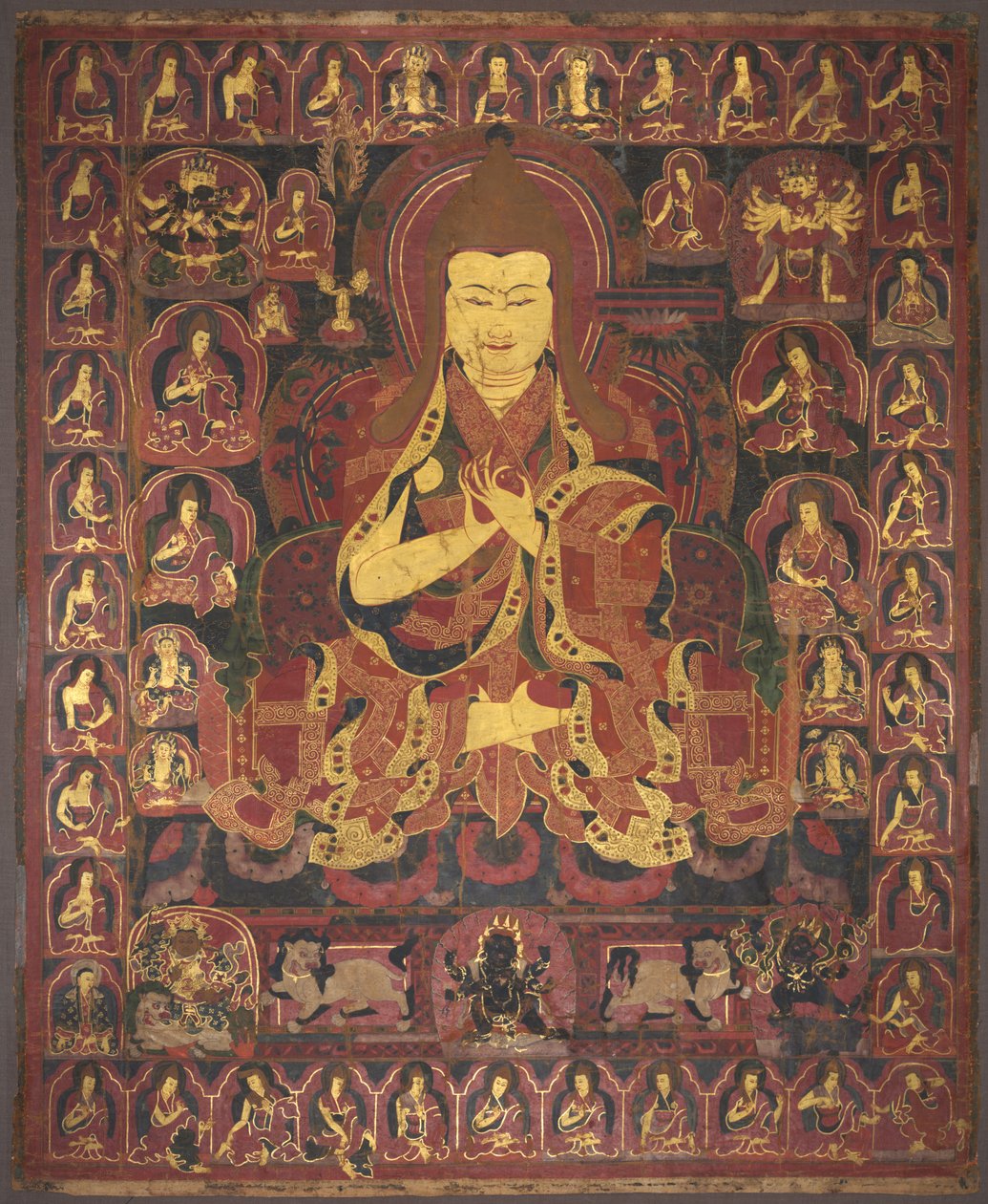 Tsong Khapa, Geluk-ritarikunnan perustaja, n. 1440-1470. tekijältä Unbekannt